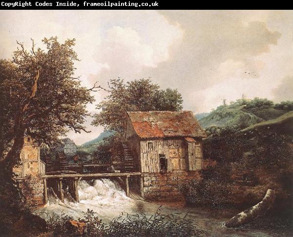 Jacob van Ruisdael Two Watermills and an Open Sluice near Singraven